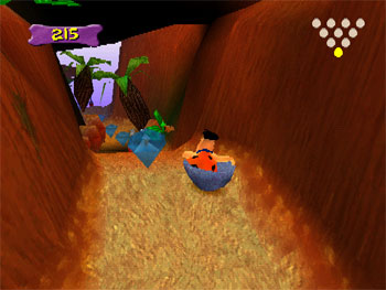 Pantallazo del juego online The Flintstones Bedrock Bowling (PSX)
