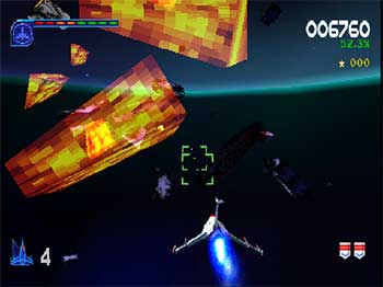 Pantallazo del juego online Galaga Destination EARTH (PSX)