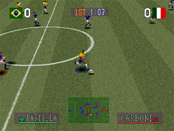 Pantallazo del juego online Goal Storm (PSX)