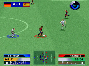 Pantallazo del juego online International Superstar Soccer 2000 (PSX)