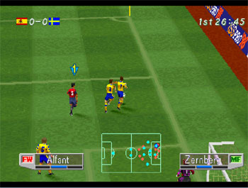 Pantallazo del juego online International Superstar Soccer Pro '98 (PSX)
