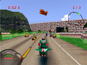 Pantallazo del juego online Jet Moto (PSX)