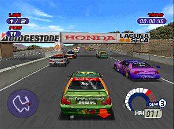 Pantallazo del juego online Jarrett & Labonte Stock Car Racing (PSX)