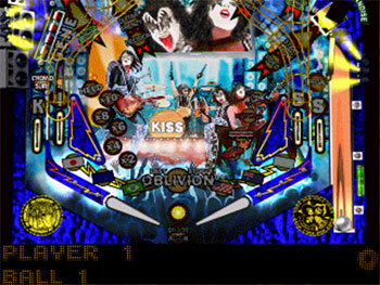 Pantallazo del juego online KISS Pinball (PSX)