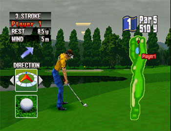 Pantallazo del juego online Konami Open Golf (PSX)