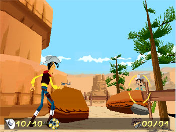 Pantallazo del juego online Lucky Luke Western Fever (PSX)