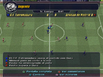Pantallazo del juego online Manager de Liga (PSX)