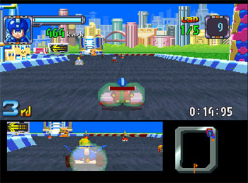 Pantallazo del juego online Mega Man Battle and Chase (PSX)