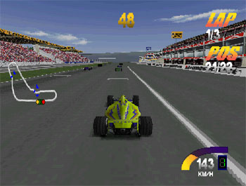 Pantallazo del juego online Monaco Grand Prix Racing Simulation  (PSX)