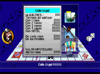 Pantallazo del juego online Monopoly (PSX)