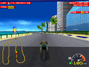 Pantallazo del juego online Moto Racer (PSX)