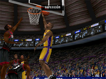 Pantallazo del juego online NBA Live 2002 (PSX)