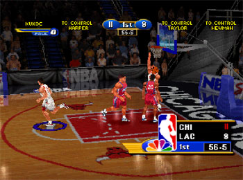 Pantallazo del juego online NBA Showtime NBA on NBC (PSX)