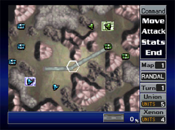 Pantallazo del juego online Nectaris Military Madness (PSX)