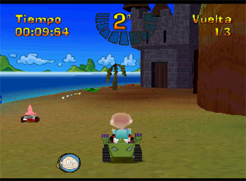 Pantallazo del juego online NickToons Racing (PSX)