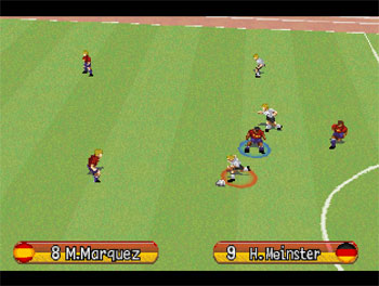 Pantallazo del juego online Namco Soccer Prime Goal (PSX)