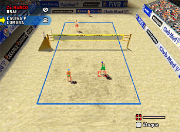Pantallazo del juego online Power Spike Pro Beach Volleyball (PSX)