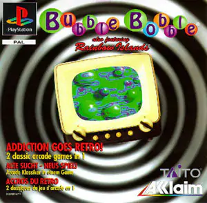 Portada de la descarga de Bubble Bobble Also Featuring Rainbow Islands