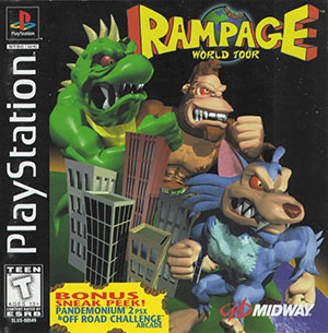 Carátula del juego Rampage World Tour (PSX)