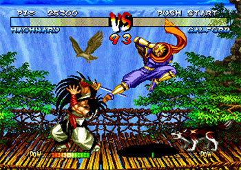 Pantallazo del juego online Samurai Shodown III Blades of Blood (PSX)