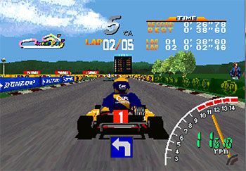 Pantallazo del juego online Ayrton Senna Kart Duel (PSX)