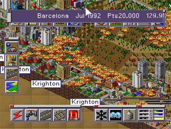 Pantallazo del juego online SimCity 2000 (PSX)