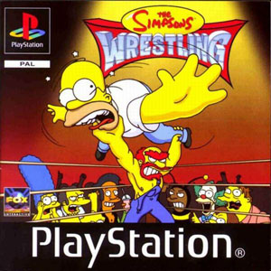 Carátula del juego The Simpsons Wrestling (PSX)