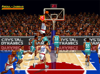Pantallazo del juego online Slam 'n Jam '96 featuring Magic & Kareem (PSX)