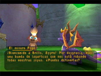 Pantallazo del juego online Spyro 2 Gateway to Glimmer (PSX)