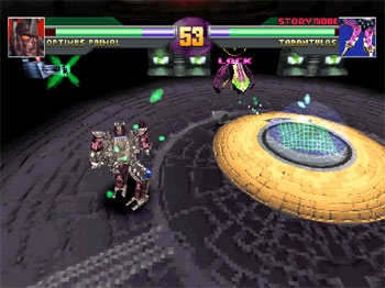 Pantallazo del juego online Transformers Beast Wars Transmetals (PSX)