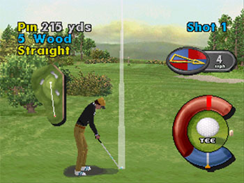 Pantallazo del juego online VR Golf '97 (PSX)