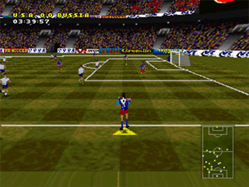 Pantallazo del juego online VR Soccer '96 (PSX)