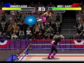 Pantallazo del juego online WWF Wrestlemania The Arcade Game (PSX)
