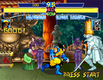 Pantallazo del juego online X-Men Children of the Atom (PSX)