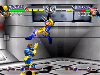 Pantallazo del juego online X-Men Mutant Academy (PSX)