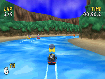 Pantallazo del juego online XS Airboat Racing (PSX)