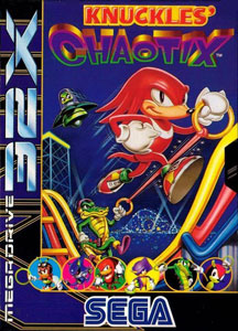 Carátula del juego Knuckles Chaotix (Sega 32x)