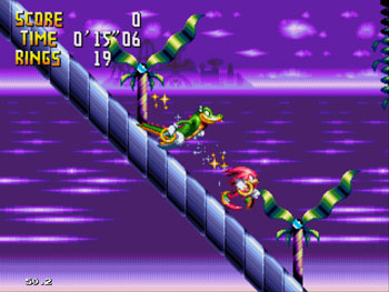 Pantallazo del juego online Knuckles Chaotix (Sega 32x)