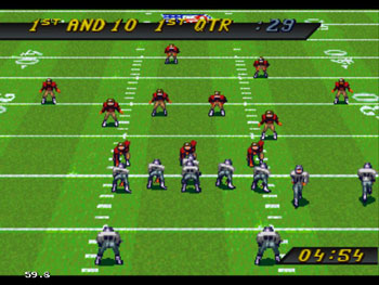 Pantallazo del juego online NFL Quarterback Club (Sega 32x)