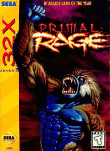 Carátula del juego Primal Rage (Sega 32x)
