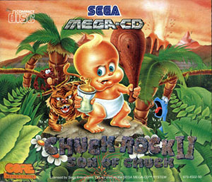 Carátula del juego Chuck Rock II Son of Chuck (SEGA CD)