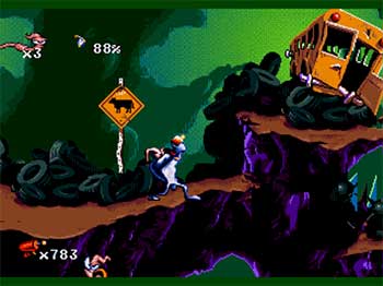 Pantallazo del juego online Earthworm Jim Special Edition (SEGA CD)