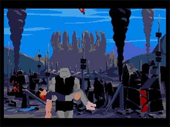 Pantallazo del juego online Heart of the Alien Out of this World Parts I and II (SEGA CD)