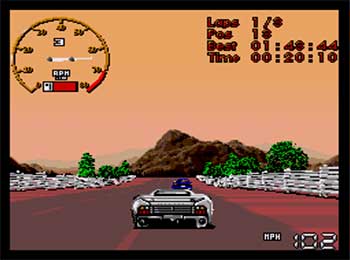 Pantallazo del juego online Jaguar XJ220 (SEGA CD)