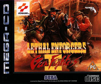 Carátula del juego Lethal Enforcers II Gun Fighters (SEGA CD)