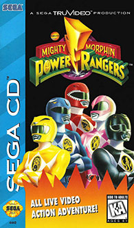 Carátula del juego Mighty Morphin Power Rangers (SEGA CD)