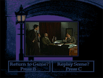 Pantallazo del juego online Sherlock Holmes Consulting Detective (SEGA CD)
