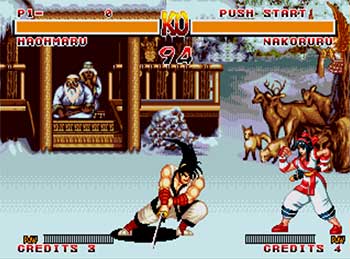 Pantallazo del juego online Samurai Shodown (SEGA CD)