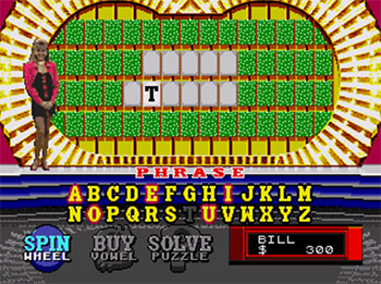 Pantallazo del juego online Wheel of Fortune (SEGA CD)