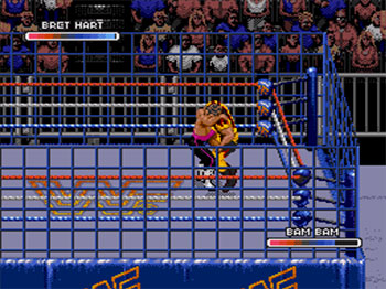Pantallazo del juego online WWF Rage in the Cage (SEGA CD)